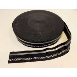 Guma łamana Nice srebrna